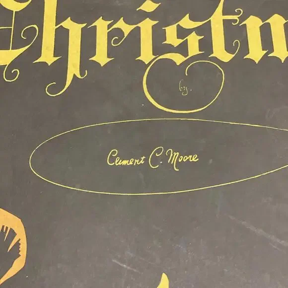 The Night Before Christmas Story Coloring Book Giant Size Clement C Moore 1974 - Picture 2 of 9